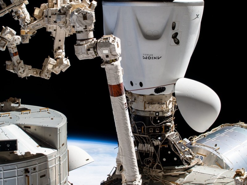 Ax-1 docked to ISS