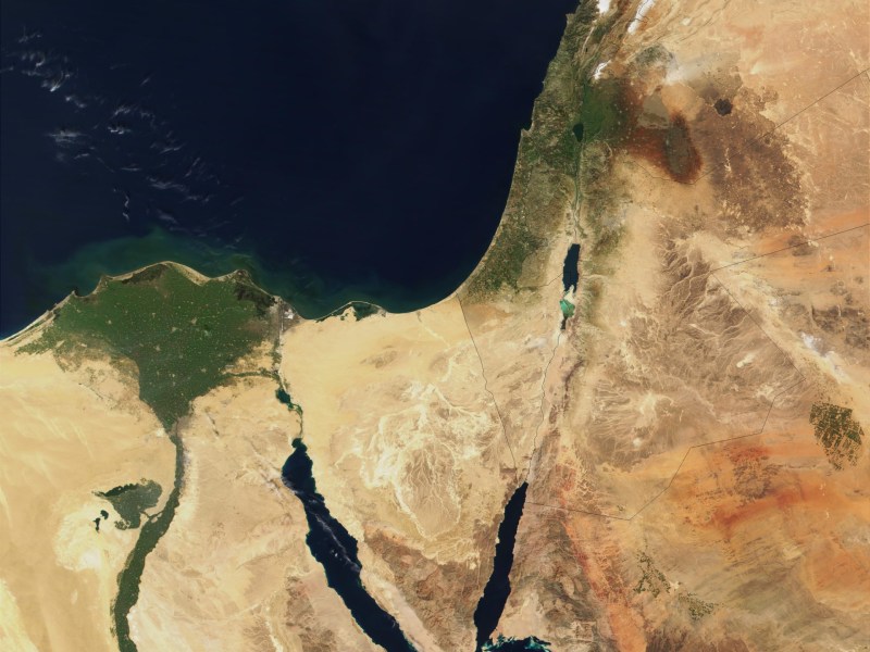 A true-color image of the Middle East acquired by MODIS. Credit: Jacques Descloitres, MODIS Land Rapid Response Team, NASA/GSFC
