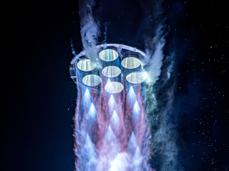 NG-1 New Glenn launch closeup