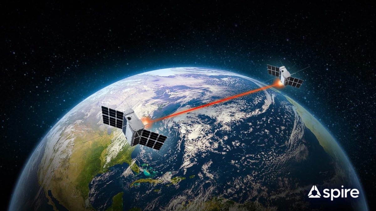 Spire Global cubesats recently demonstrated optical links. Credit: Spire Global