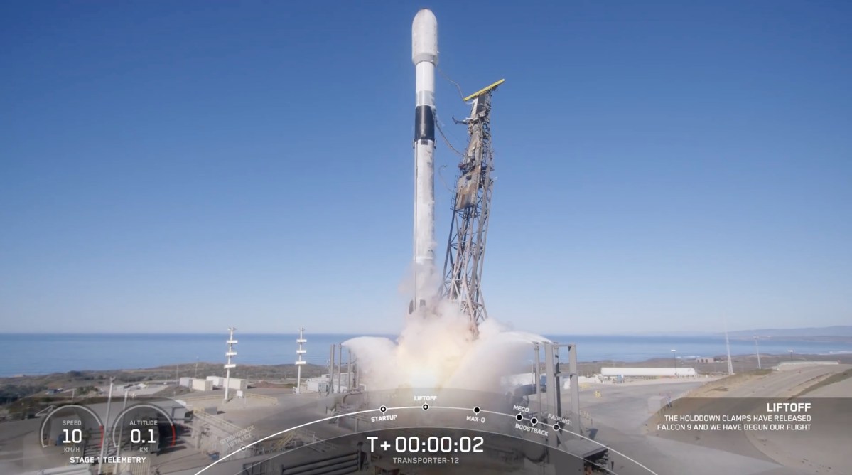 Transporter-12 liftoff