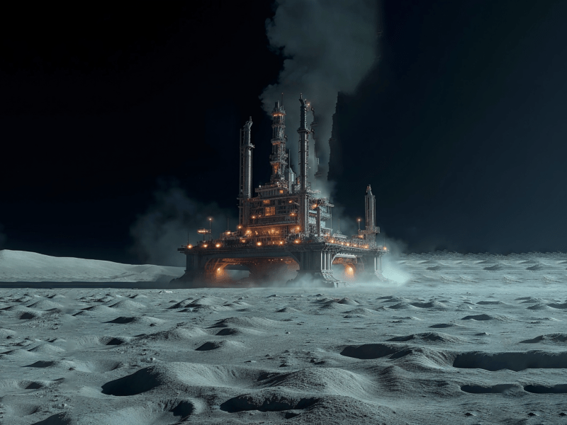 A GeniGPT-generated image of interplanetary pollution.