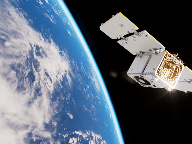 Rendering of a Pelican satellite.